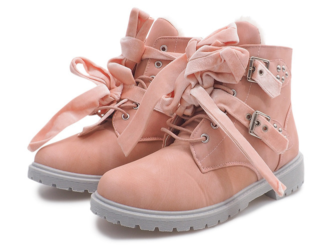 Розовые утепленные ботинки TL0129-3