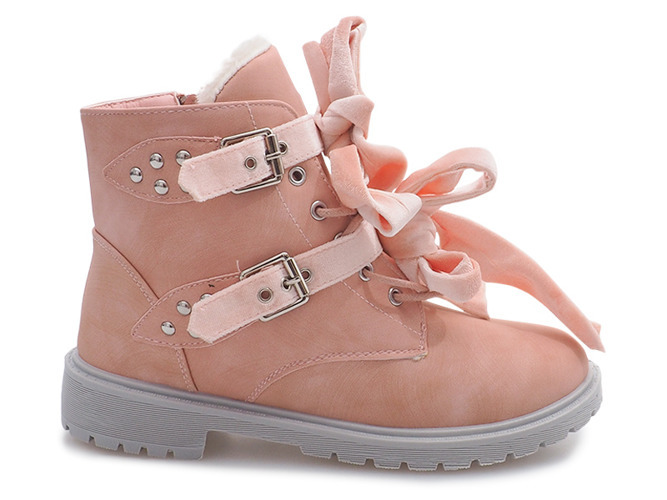 Розовые утепленные ботинки TL0129-3