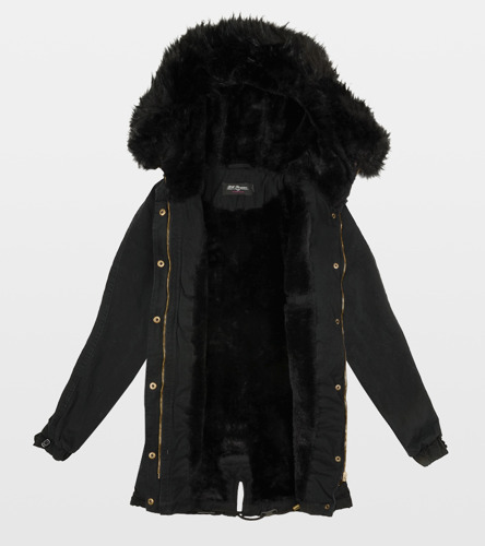 Женская черная зимняя куртка BH-1860D