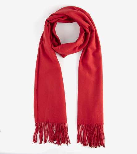 Червоний шарф з бавовни Haddad
