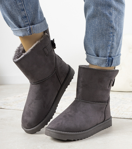 Сірі черевики зимові жіночі Cross Jeans Lomeli